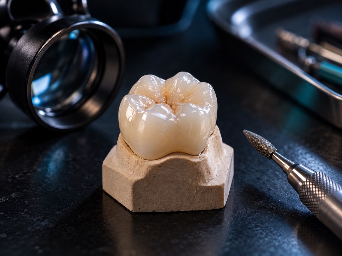 Translucent zirconia crown